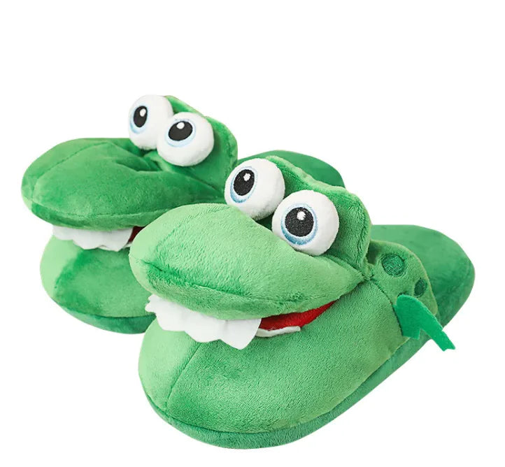 Snuggle Mouth Plush Slippers - TrendoraX