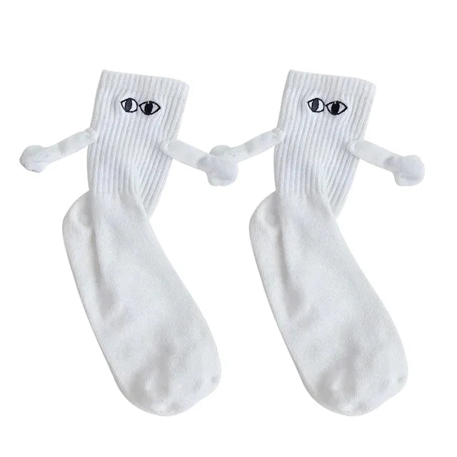 Magnetic Holding Hands Couple Socks - TrendoraX