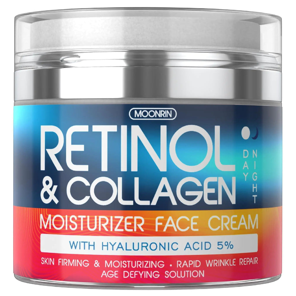 Retinol Cream for Face   Collagen and Retinol Moisturizer with Hyaluronic Acid - TrendoraX