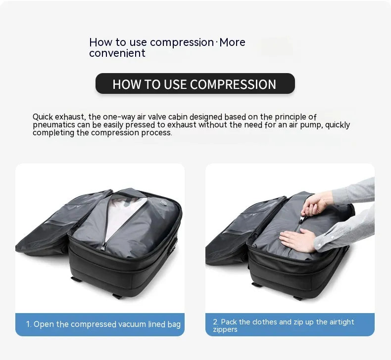 Vacuum Compression Large-capacity Backpack - TrendoraX